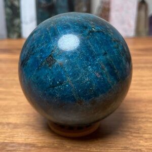 Blue Apatite Crystal Sphere